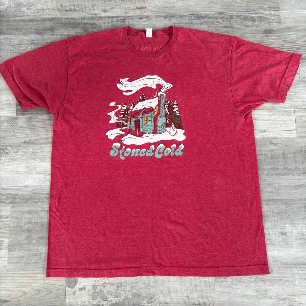 Stoned Cold‎ Red Graphic Tee